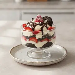 Trifle fragole e cioccolato