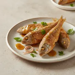 Triglie fritte con salsa agrodolce