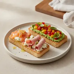 Tris di tartine