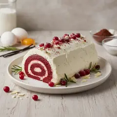 Tronchetto di Natale red velvet