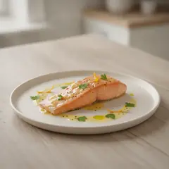 Trota salmonata all'arancia