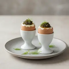 Uova alla coque con caviale