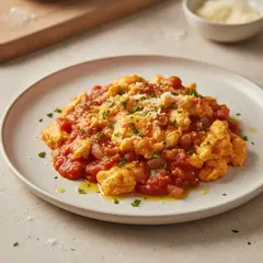 Uova strapazzate al pomodoro