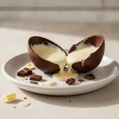 Uovo di Pasqua bigusto al cioccolato fondente e bianco