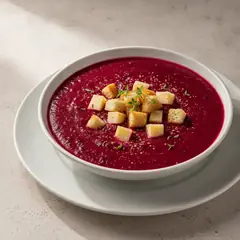 Vellutata di barbabietola con Emmentaler DOP