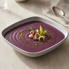 Vellutata di carote viola