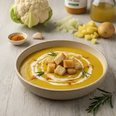 Vellutata di cavolfiore e curcuma