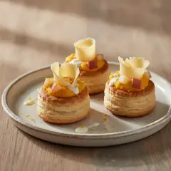 Vol-au-vent alla zucca con Tête de Moine DOP