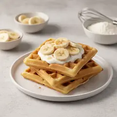Waffle alla banana