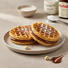 Waffle sandwich alla Nutella