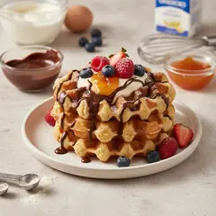Waffle senza burro