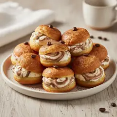 Zeppole con crema al mascarpone e caffè