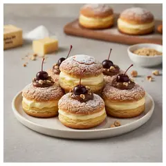 Zeppole craquelin con crema e Nutella®