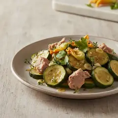 Zucchine e tonno in padella