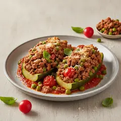 Zucchine ripiene in padella
