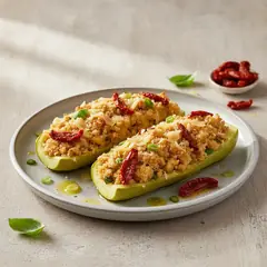 Zucchine ripiene vegetariane