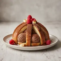 Zuccotto di colomba con Nutella Gelato