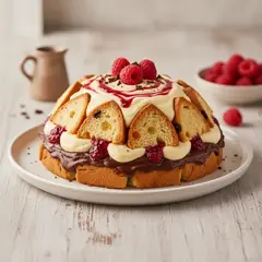 Zuccotto di panettone alle due creme