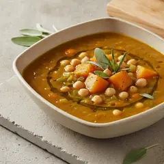 Zuppa di ceci e zucca