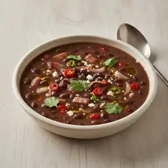 Zuppa di fagioli neri messicana