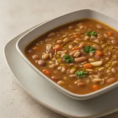 Zuppa di farro e borlotti