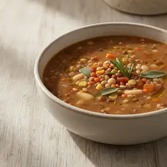 Zuppa di legumi e cereali
