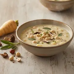 Zuppa di pastinache e nocciole