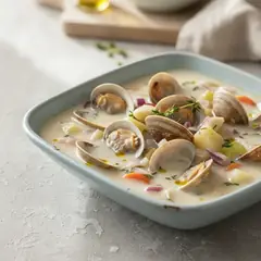 Zuppa di vongole del New England
