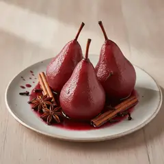 Pere al vino rosso